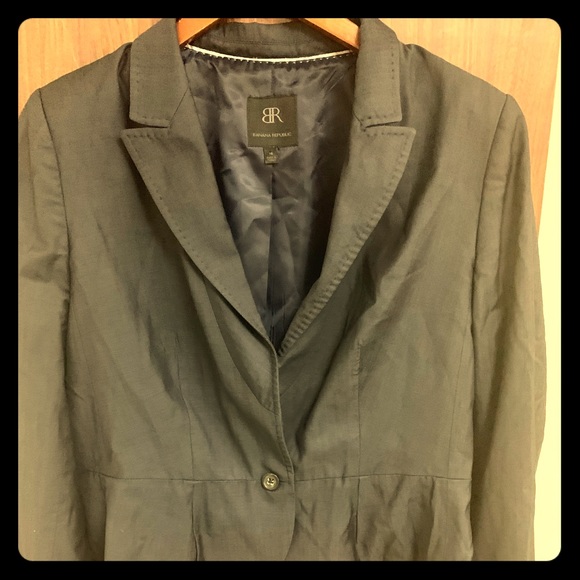 Banana Republic Jackets & Blazers - Banana Republic Gray/Blue Blazer